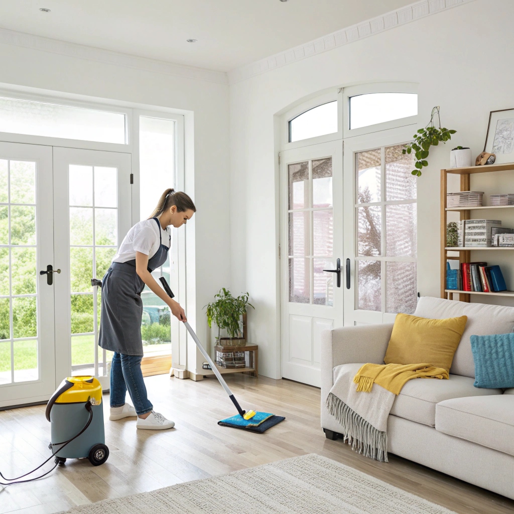 Clean residential living space